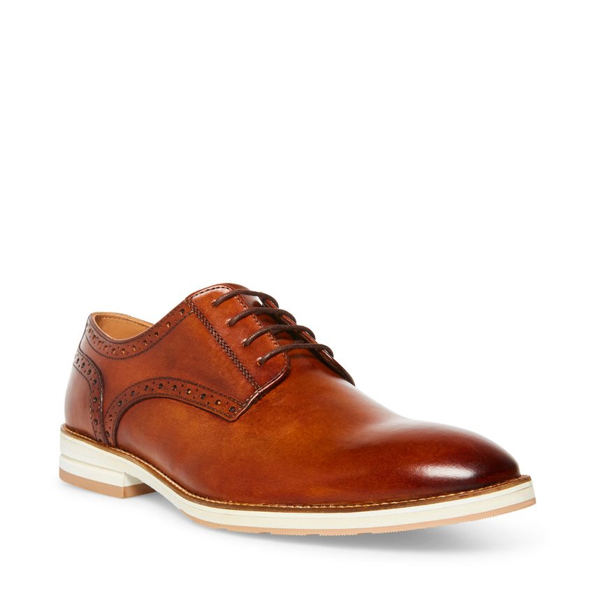 Zapatos Derby Steve Madden Derbyy Cuero Hombre Marrones | ES YN369E